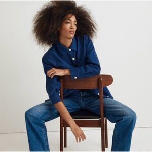 NWT Madewell Superoversized Shirt Jacket Cotton Blend Small